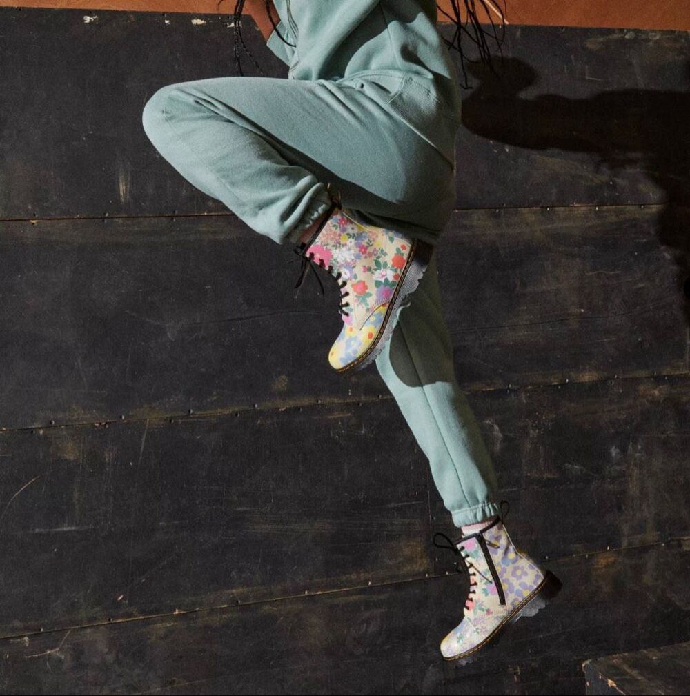 Dr. Martens Kids 1460 Floral Mash Up boots Size 1